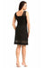 Feminine Black Nightgown with Mesh Details