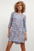 Elegant Viscose Patterned Midi Dress