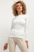 Ribbed Elegance Boat Neck Blouse