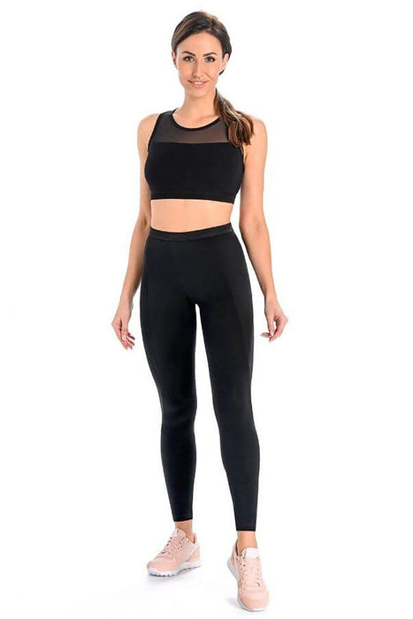 AllureFit Luxe Stretch Black Cotton Leggings