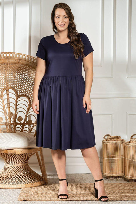 Chic Plus Size Flared Summer Dress - Maria Collection by Karko