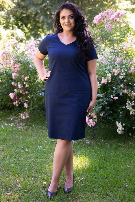 Sophisticated Plus Size Marisa Pencil Dress - Ideal for Any Occasion