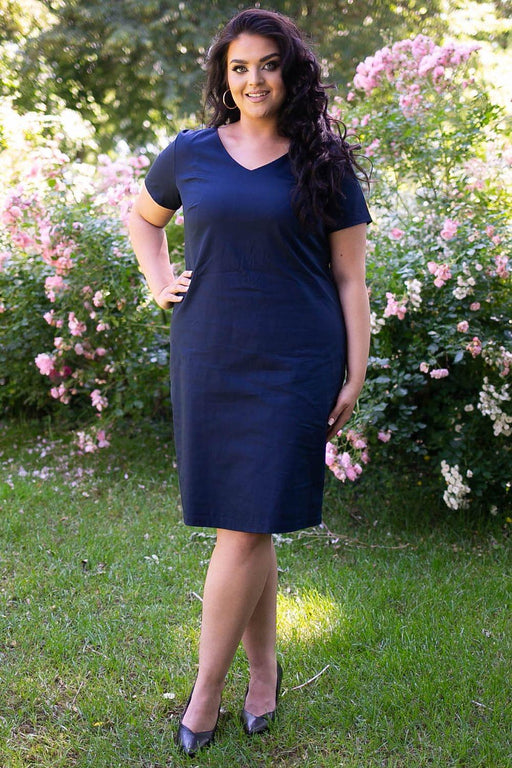 Sophisticated Plus Size Marisa Pencil Dress - Ideal for Any Occasion