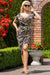 Elegant Plus Size Summer Dress with Envelope Neckline