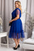 Elegant Plus Size Blush Dress with Chic Bow Detail by Karko