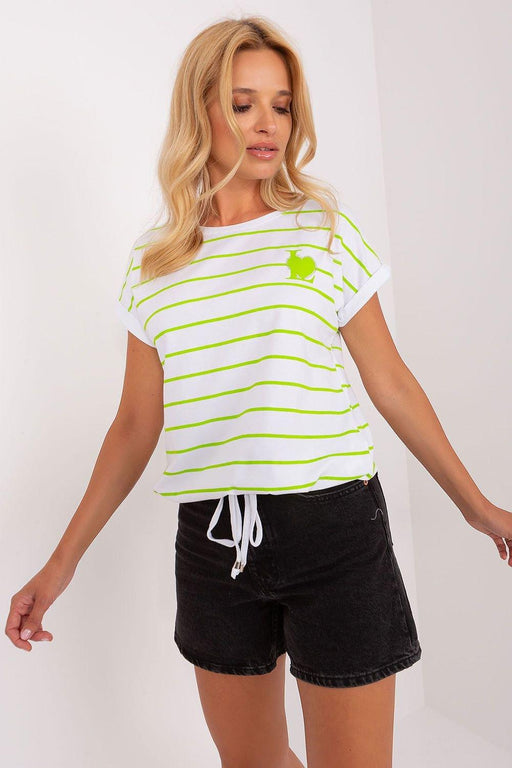 Trendy Striped Tie-Up Top