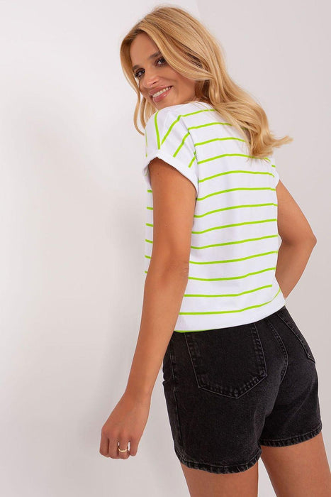 Trendy Striped Tie-Up Top