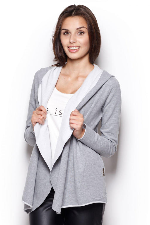 Trendy Asymmetrical Hooded Sweatshirt with Functional Side Pockets