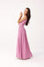 Sparkling Brocade Evening Gown with Elegant V-Neck Design