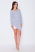 Dreamy Grey Asymmetric Mini Dress with Unique Insert - Elegance Refined by Katrus