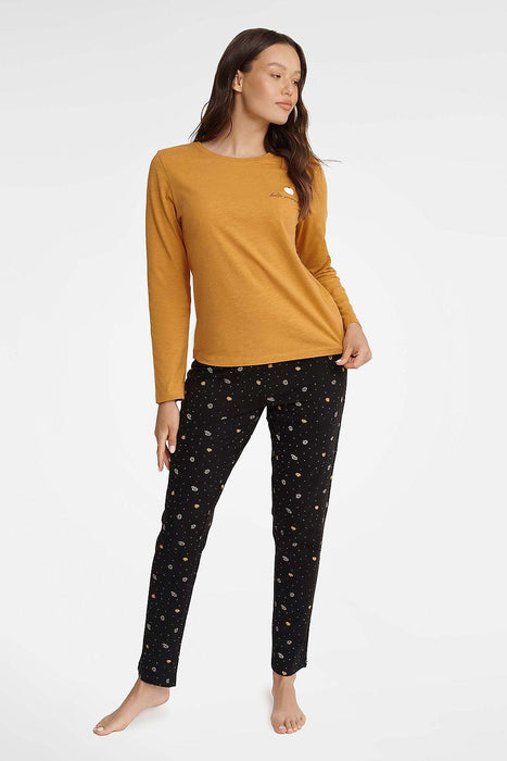 Golden Mustard Stylish Women's Lounge Duo