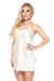 Elegant Cream Satin Nightgown with Adjustable Straps by Irall