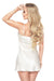 Elegant Cream Satin Nightgown with Adjustable Straps by Irall