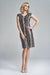 Elegant Snake Print Evening Dress