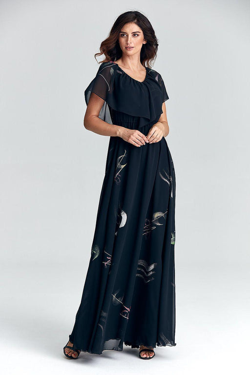 Independence Elegance Chiffon Maxi Dress for Effortless Summer Glamour