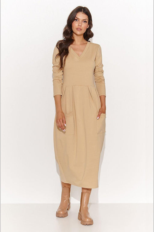 Elegant Comfort Knit Midi Dress: A Perfect Blend of Style and Ease