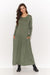 Elegant Viscose Knit Maxi Dress with Modern Touches