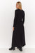 Chic Viscose Maxi Dress with Eye-Catching Tinsel Accents