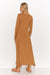 Chic Viscose Maxi Dress with Eye-Catching Tinsel Accents