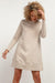 Chic Fall Knit Dress with Elegant Stand-Up Collar