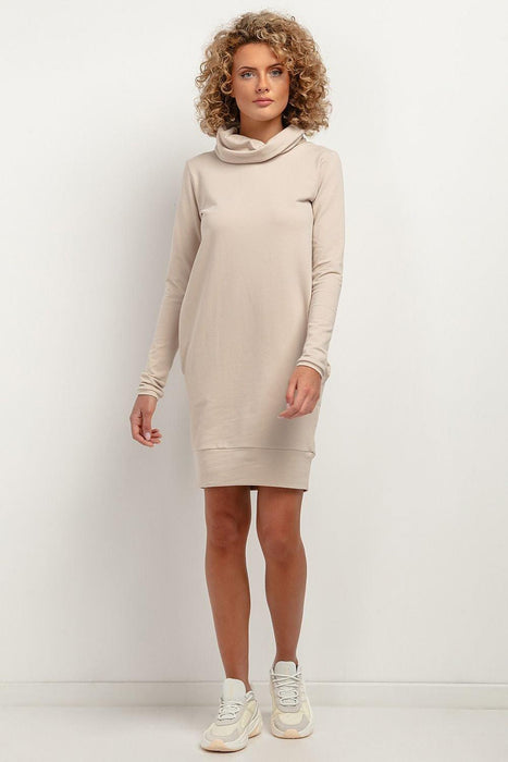 Cozy Chic Chimney Neck Midi Dress