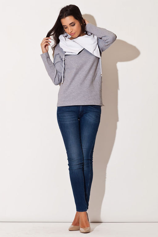 Trendy Hooded Cotton Sweatshirt for Modern Women