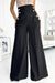 Elegant Wide-Leg Black High-Waisted Pants from Europe