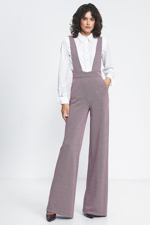 Vintage Charm High-Waisted Jumpsuit