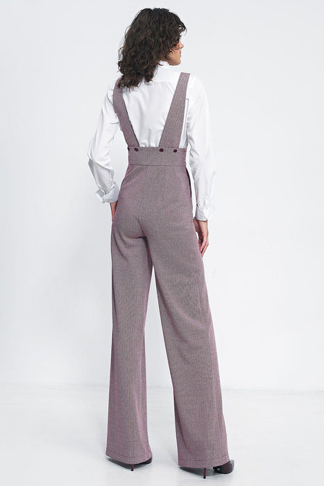 Vintage Charm High-Waisted Jumpsuit