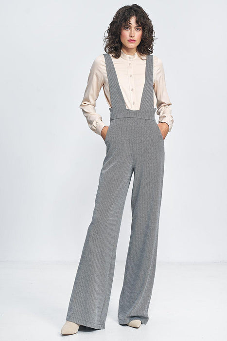 Vintage Charm High-Waisted Jumpsuit