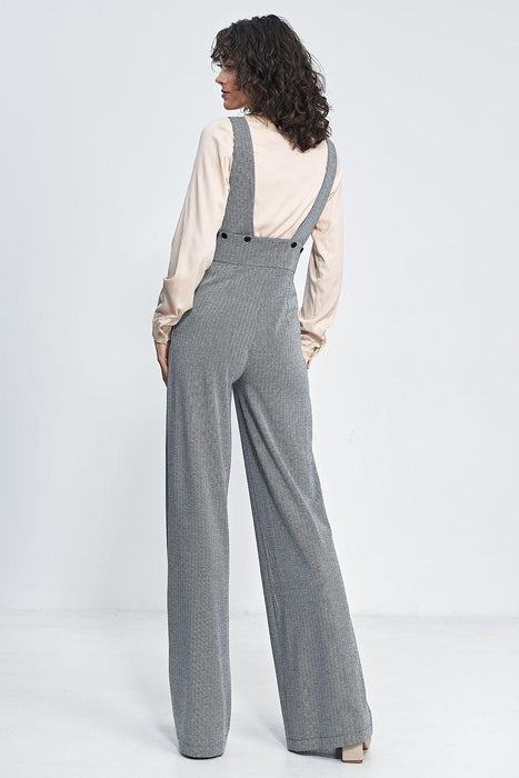 Vintage Charm High-Waisted Jumpsuit