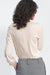 Versatile Long Sleeve Viscose Shirt with Elegant Stand-Up Collar for Autumn