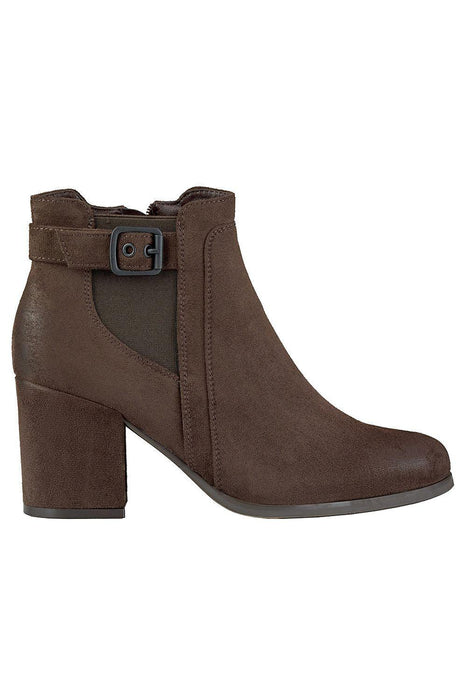 Chic Buckled Organic Suede Ankle Boots with Elevated Style