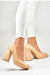 Sustainable Chic Chunky Heel Square Toe Pumps