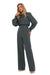 Elegant Buff-Sleeved Jumpsuit by Suit Moe