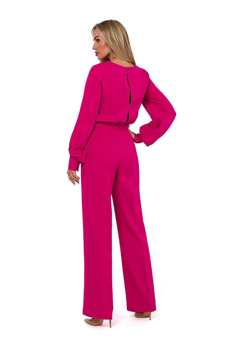 Elegant Buff-Sleeved Jumpsuit by Suit Moe