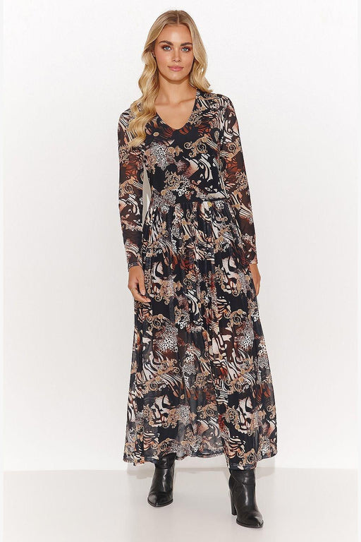 Bohemian Elegance Makadamia Maxi Gown