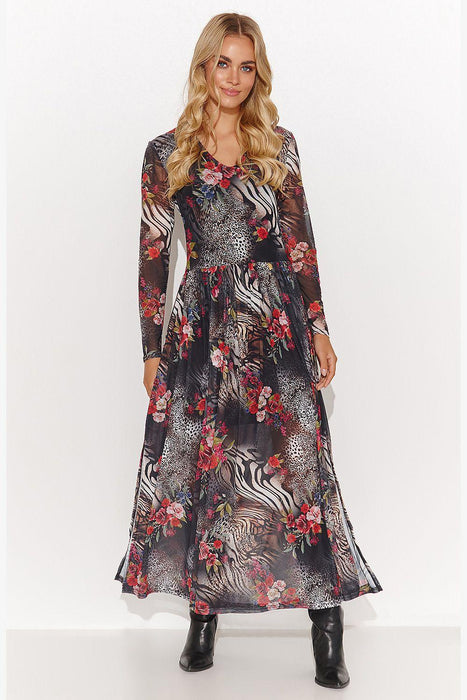 Bohemian Elegance Makadamia Maxi Gown