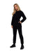 Chic Women's Zippered Suit with Adjustable Waist Tie