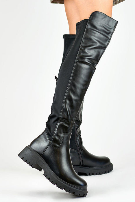 Elite Luxe Musketeer Leather Boots