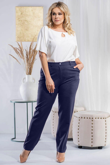 Mela High Rise Plus Size Tapered Pants Set