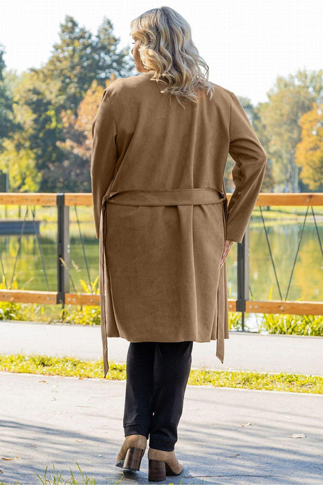 Elegant Curves: Plus Size Simona Overcoat by Karko