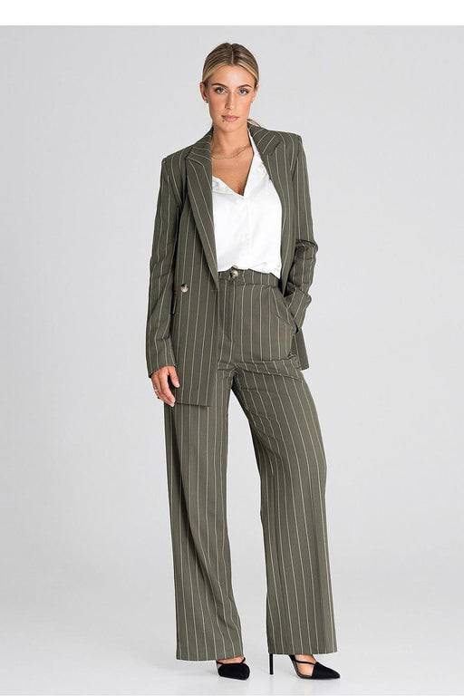 Chic Wide-Leg Pants with Modern Waist Design