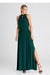 Sophisticated Pearl-Adorned Evening Gown for Elegant Events