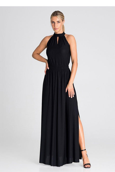 Sophisticated Pearl-Adorned Evening Gown for Elegant Events