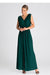 Chic Ruffle-Accented Maxi Dress with Pagon Details