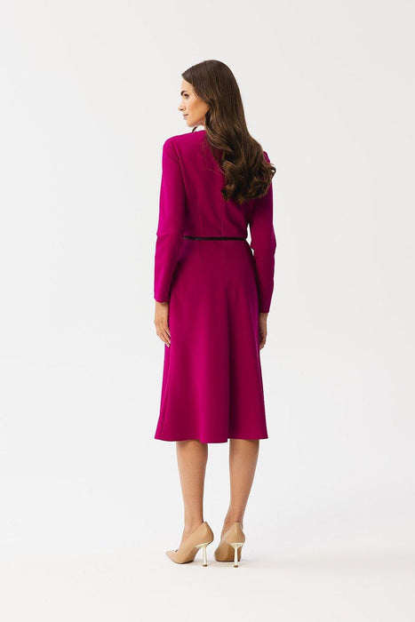 Chic Waist-Defined Midi Dress