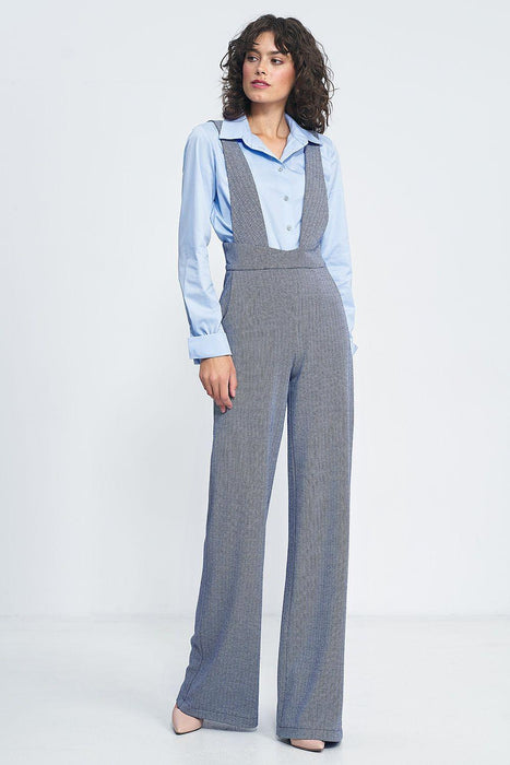 Vintage Charm High-Waisted Jumpsuit