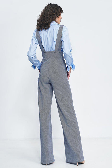 Vintage Charm High-Waisted Jumpsuit