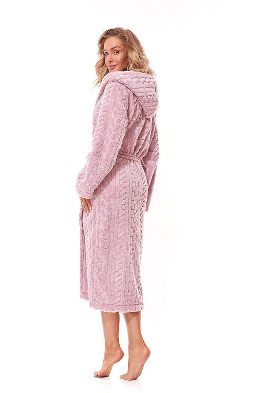 Luxe Quilted Hooded Bathrobe - Elegant Comfort in Every Stitch